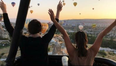 Get a bird's eye view of Cappadocia.